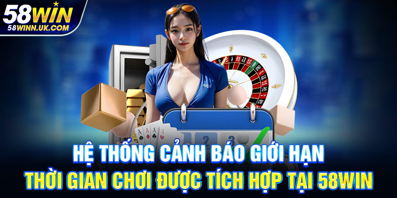 Hệ thống cảnh báo giới hạn thời gian chơi được tích hợp tại 58WIN