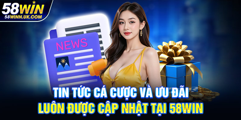 Tin tức cá cược và ưu đãi luôn được cập nhật tại 58WIN